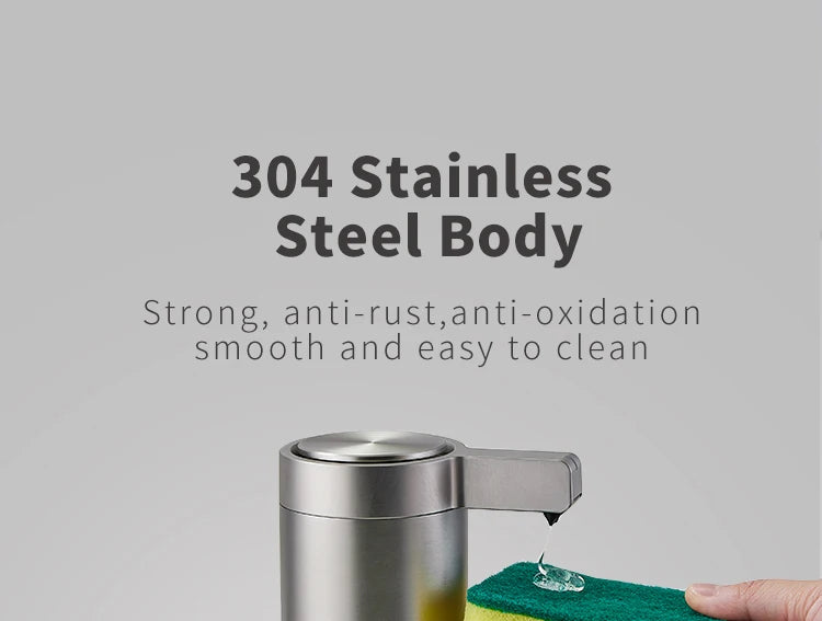 Automatic Touchless Soap Dispenser – Smart Sensor Kitchen & Bathroom Soap Machine, 304 Stainless Steel