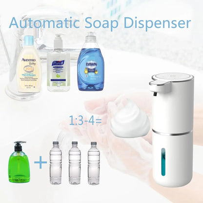 Automatic Liquid & Foam Soap Dispenser – Touchless Electric Dispenser with Infrared Sensor, USB Rechargeable