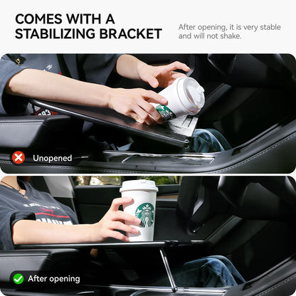 YZ Portable Steering Wheel Laptop & Food Tray – Car Desk for Tesla Model S/X/3/Y/Highland Juniper 2018–2025