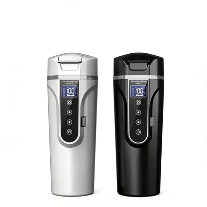 450ML 12V/24V Car Kettle – 304 Stainless Steel Quick Heating Travel Mug