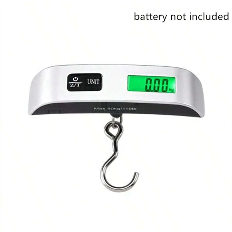 Digital Luggage Scale 110lb / 50kg – Portable Electronic Hanging Travel Suitcase Weight Scale with LCD Display