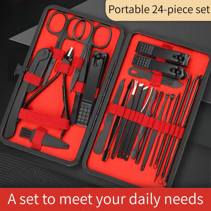 Professional Nail Clipper Set – Manicure & Pedicure Grooming Kit with Nail Trimmer, Cuticle & Ear Pick Tools