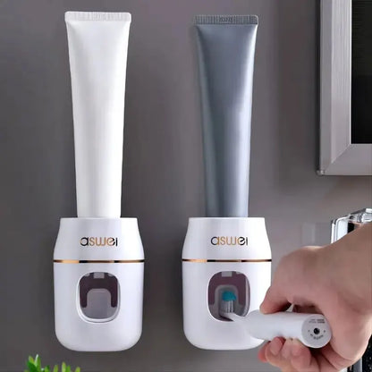 Upgrade Your Bathroom with This 1pc Toothpaste Squeezer and Storage Rack