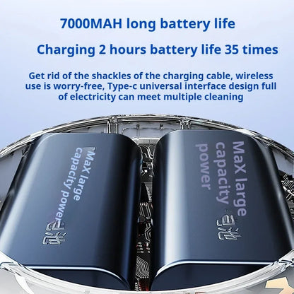 Wireless Underwear Washing Machine 1.5L – Portable Rechargeable Socks Cleaner with Blue Light