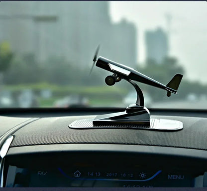 Wind-Solar Hybrid Plane Model – Dual-Power Educational Kit with Rechargeable Battery & LED Lights for Teens 6+