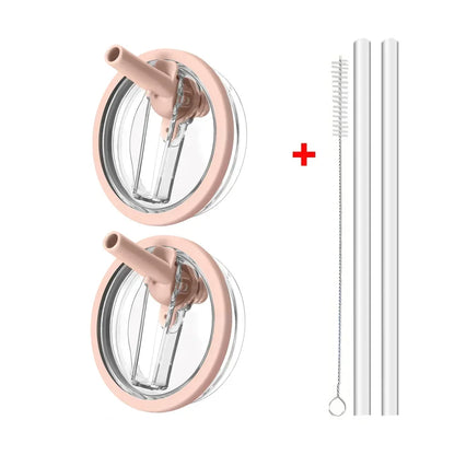 40oz Flip Straw Leak-Proof Lid – Replacement Tumbler Cover for Stanley Cup with Spill-Proof Straw