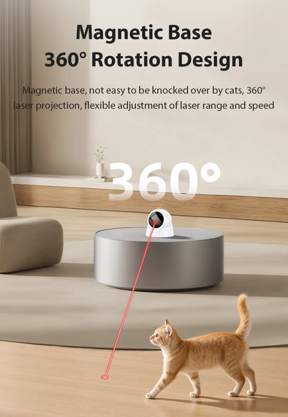 Automatic Cat Laser Toy – Interactive Adjustable Electric Smart Pet Toy for Indoor Cats & Dogs