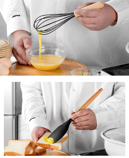 Silicone Kitchen Utensil Set BPA Free Kitchen Cooking Baking Tools Set Kitchen Accessories Gadgets Kitchenware With Container N.