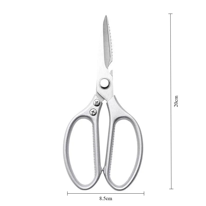 Stainless Steel Kitchen Food Scissors, A Multifunctional Kitchen Tool Suitable for Cutting Chicken Bones, Fish, and Vegetables