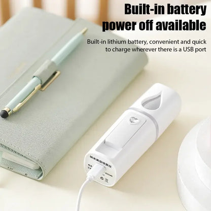 NANO FACIAL MISTER PORTABLE MINI FACE MIST HANDY SPRAYER COOL FACIAL STEAMER Humidifier for Room Outdoor & Indoor