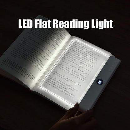 LED Flat Panel Night Vision Reading Light – USB Charging Eye-Care Book Lamp for Indoor Use