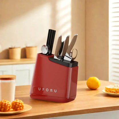 Stable Knives Storage Rack Large Capacity Anti-slip Chopstick Bucket Space Saving Plastic Cutlery Organizer Kitchenware
