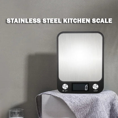 Kitchen Scale 5/10/15Kg Weighing Food Coffee Balance Digital Scales Stainless Steel Design Cooking and Baking Measuring Tools