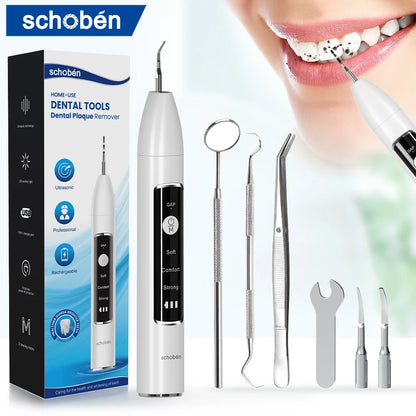 Schoben Ultrasonic Dental Scaler – Electric Teeth Tartar, Plaque & Stain Remover