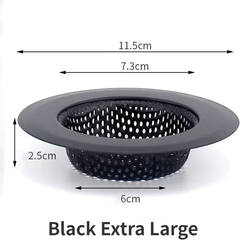 Stainless Steel Sink & Shower Drain Strainer – Hair Catcher, Food & Slag Stopper for Kitchen & Bathroom