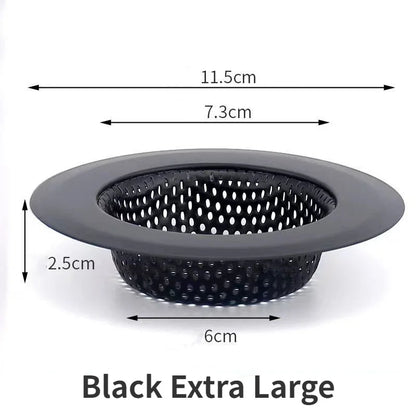 Stainless Steel Sink & Shower Drain Strainer – Hair Catcher, Food & Slag Stopper for Kitchen & Bathroom