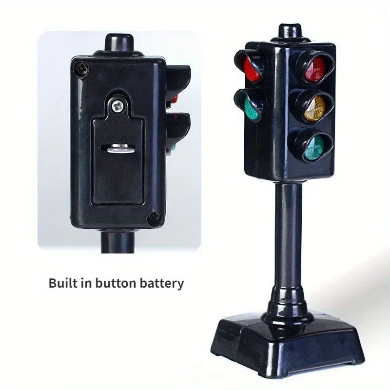 Mini Traffic Light Toy – Kids’ Road Safety Puzzle & Educational Traffic Sign Set