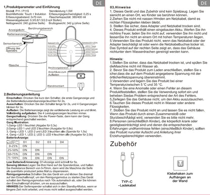 Automatic Liquid & Foam Soap Dispenser – Touchless Electric Dispenser with Infrared Sensor, USB Rechargeable
