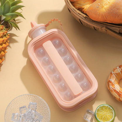 2-in-1 Silicone Ice Ball & Cold Drink Mold – Portable Collapsible Ice Maker for Home, Travel & Drinks