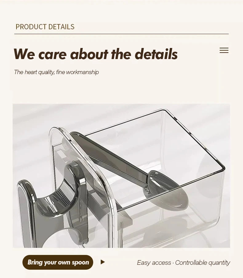 Kitchen Seasoning Jar Household Seasoning Salt Jar Wall Mounted Non Perforated Strong Suction Cup Combination Set