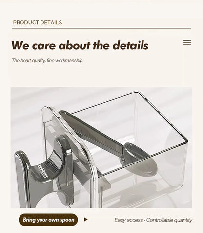 Kitchen Seasoning Jar Household Seasoning Salt Jar Wall Mounted Non Perforated Strong Suction Cup Combination Set