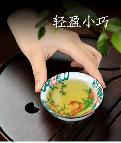 Kitchen Single Tea Cups Latest Design Traditional China Drinking Tea Cups Blue White Utensils Tazas De Té House Accessories