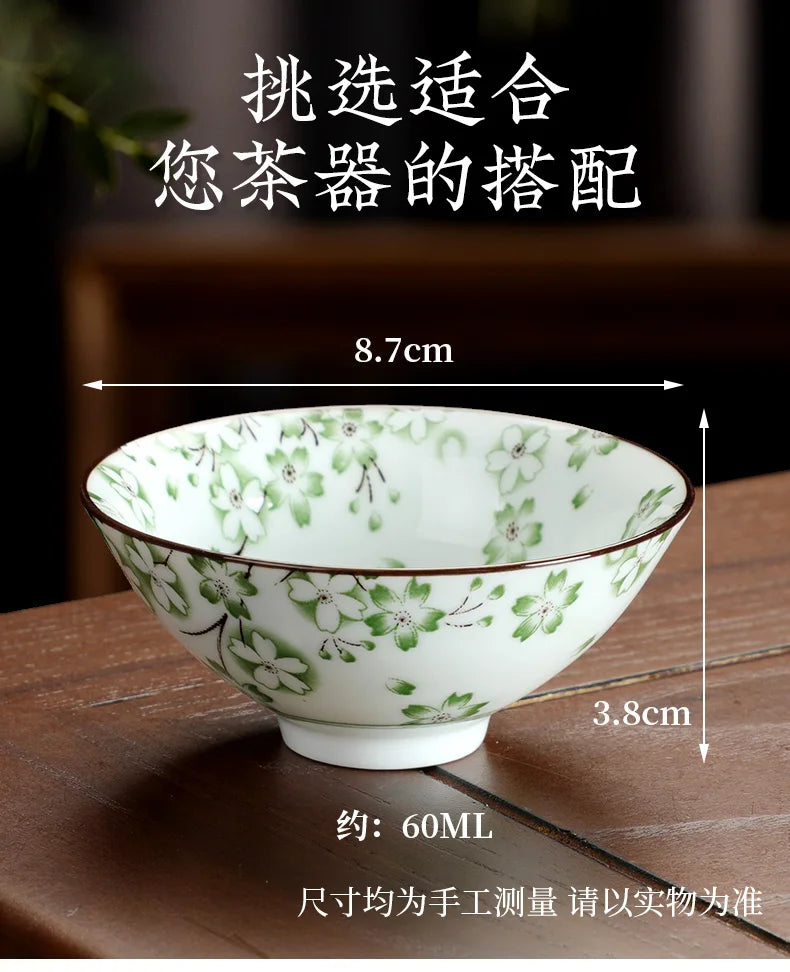 Kitchen Single Tea Cups Latest Design Traditional China Drinking Tea Cups Blue White Utensils Tazas De Té House Accessories