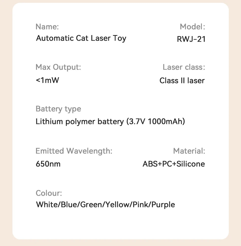 Automatic Cat Laser Toy – Interactive Adjustable Electric Smart Pet Toy for Indoor Cats & Dogs