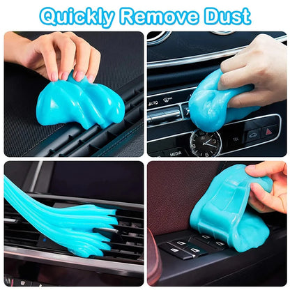 Magic Slime Cleaning Gel for Car Vents & Keyboard - Reusable Auto Interior & Computer Dust Remover | Reaches Every Crevice