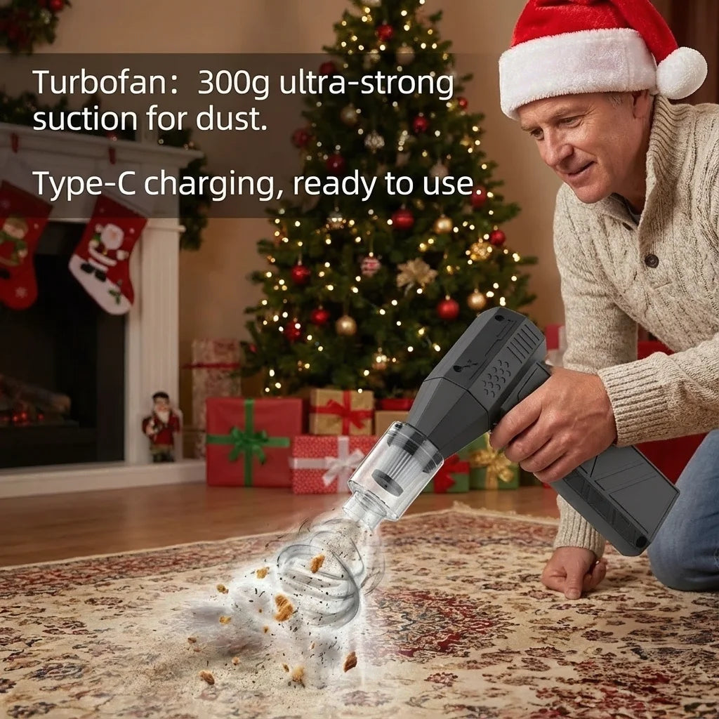 Violent Fan 400000RPM Brushless Turbo Jet Blower – 53m/s Powerful Air Blower & Vacuum Dust Cleaner, Type-C Fast Charging