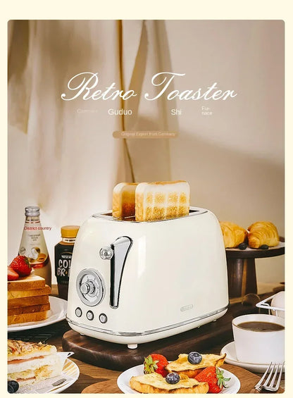 220V Retro Bread Maker Toaster – Multifunction Automatic Breakfast Machine