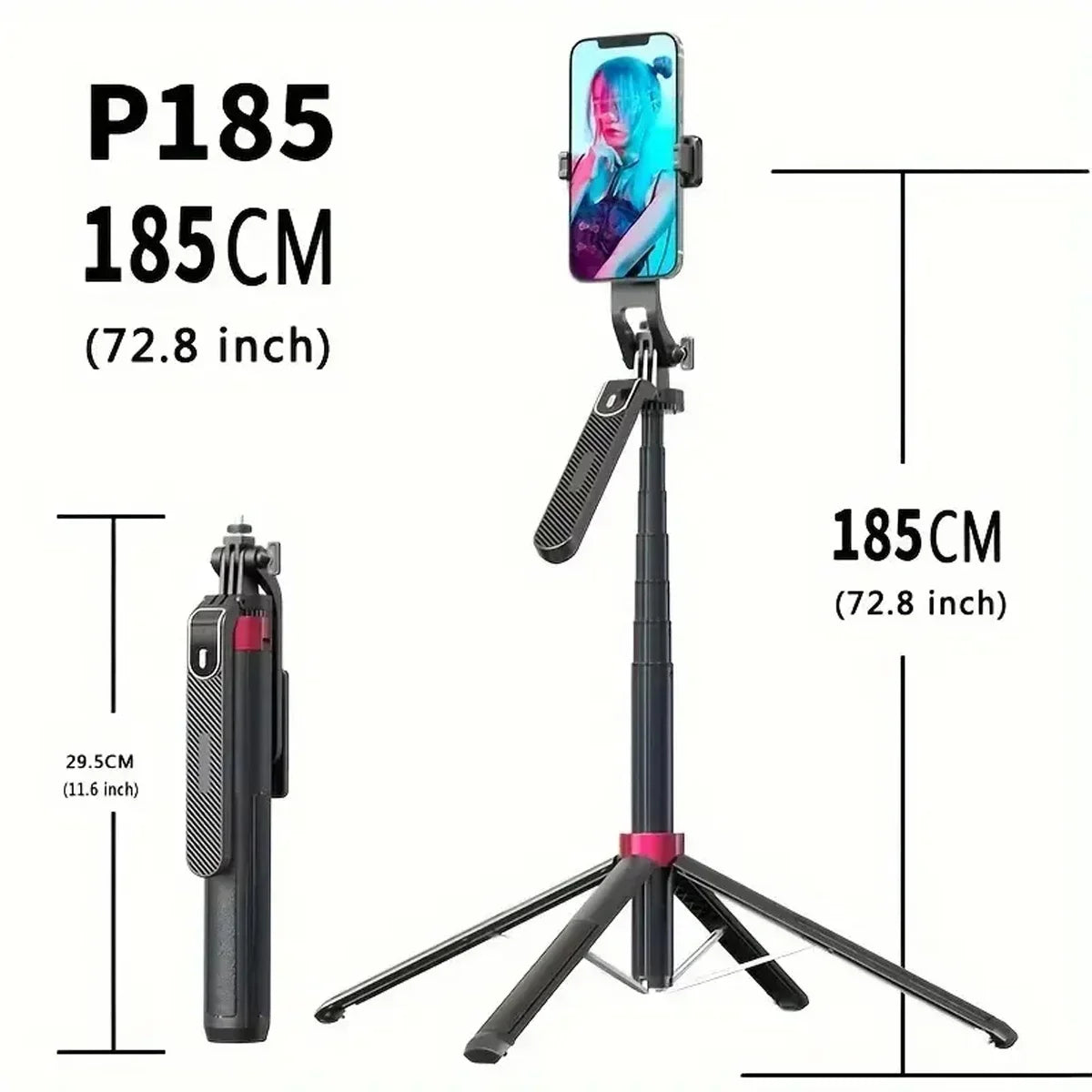360° Rotating Portable Camera Tripod – Wireless Remote for Video Recording, Live Streaming & Vlogging