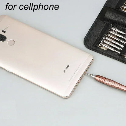 Mini Precision Screwdriver Set – 25-in-1 Electronic Torx Repair Tools Kit for iPhone, Camera, Watch, Tablet & PC