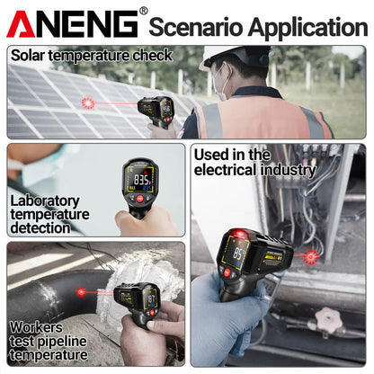 ANENG TH203 Infrared Thermometer – Non-Contact Gun for Instant -50°C to 600°C Readings