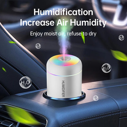 Mini USB Air Humidifier 180ML – Electric Aroma Diffuser, Essential Oil Purifier for Home, Car & Bedroom