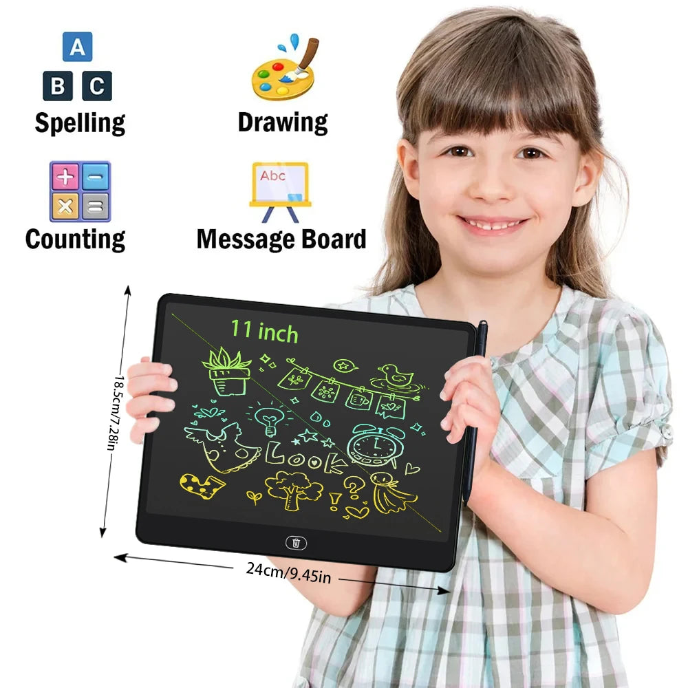 LCD Writing Tablet 16/13/11 Inch – Kids Drawing & Painting Board Educational Toy for Boys & Girls