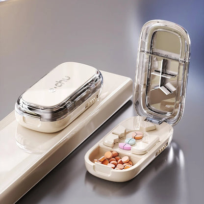 3-in-1 Medicine Cutter – Portable Pill Splitter & Tablet Divider for Half, Third & Quarter Doses