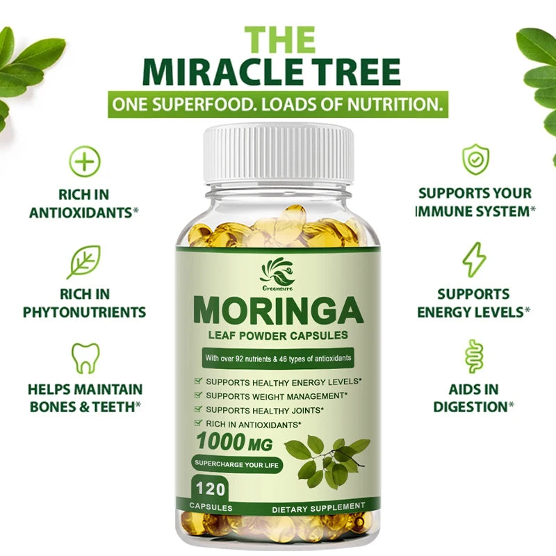 Moringa Oil Promotes Metabolism Supports Weight Loss, Repairs Damaged Cells, Alleviates Iflammation Cardiovascular Health