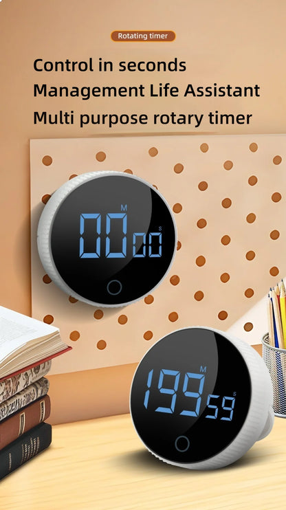 Kitchen magnetic timer rotating type Timer Timer Reminder Kitchen Barware Houseware Self-discipline learning countdown