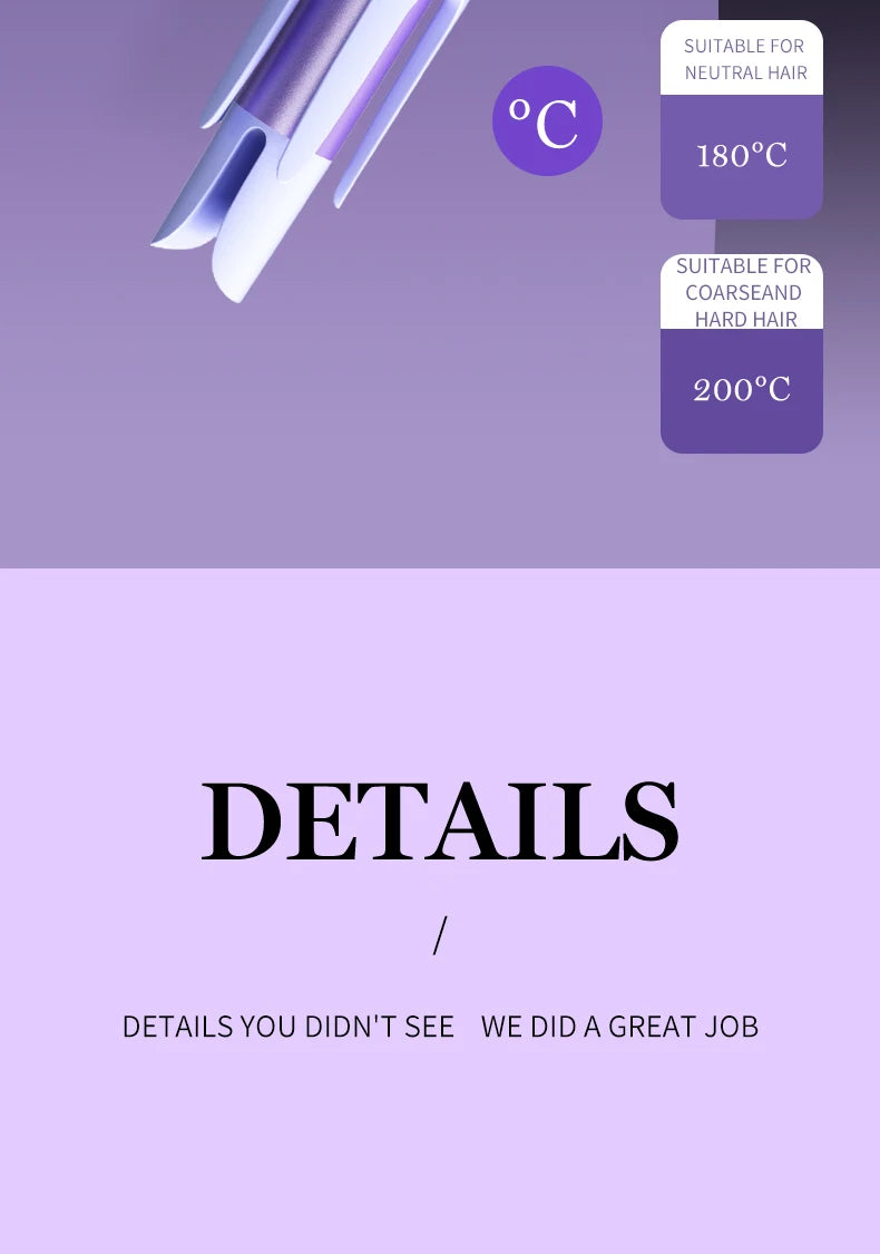 Automatic 32mm Curling Iron – Ceramic Anion Hair Curler, 4-Speed Adjustable, Fast Heating Styling Tool