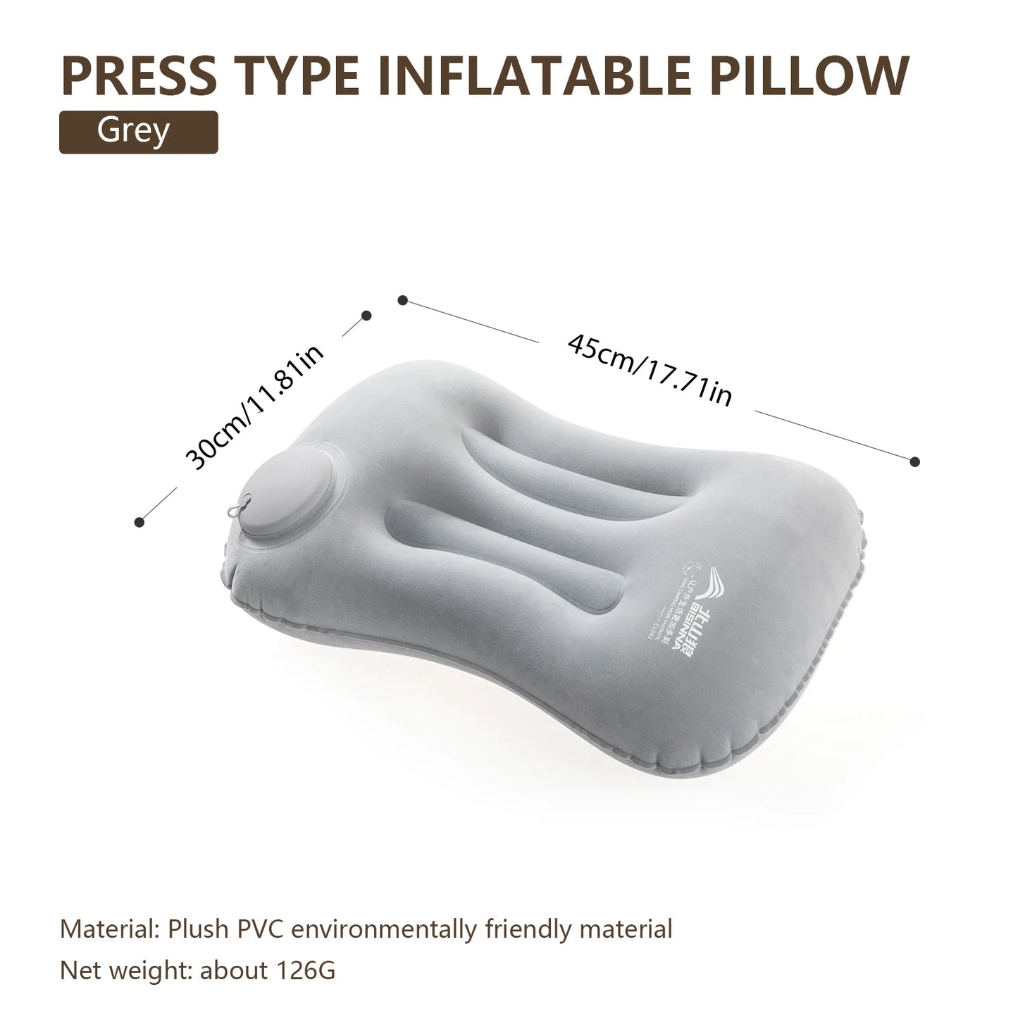 Inflatable Pillow – Portable Ultralight Air Sleeping Pillow for Travel, Hiking & Neck Support