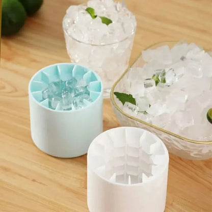 Silicone Round Ice Cube Mold – DIY Ice Bucket Maker for Home, Bar & Summer Drinks