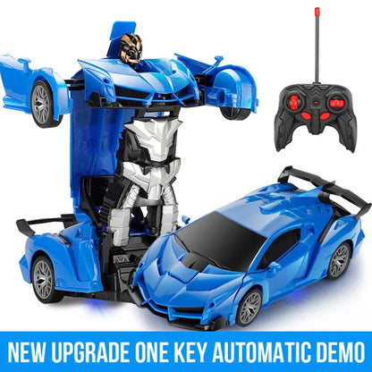 2-in-1 Transforming RC Car Robot – Electric Remote Control Sports Vehicle Toy for Kids