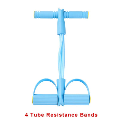 4-Level Resistance Bands with Non-Slip Handles for Abs, Core Strength & Home Fitness