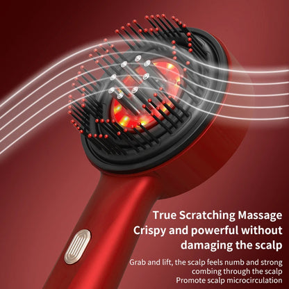 Electric Vibration Massage Comb – Red Light Therapy Scalp Brush for Hair Growth & Anti Hair Loss
