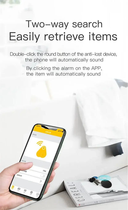 Mini GPS Tracker Bluetooth 5.0 – Smart Finder Locator for Kids, Pets, Wallet & Car (iOS & Android)