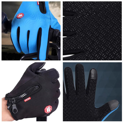 Touchscreen Winter Gloves – Warm Windproof Non-Slip Gloves for Cycling, Driving & Motorcycle