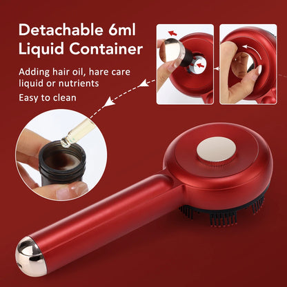 Electric Hair Regrowth Brush – Infrared Light Scalp Massager for Anti-Hair Loss & Hair Growth