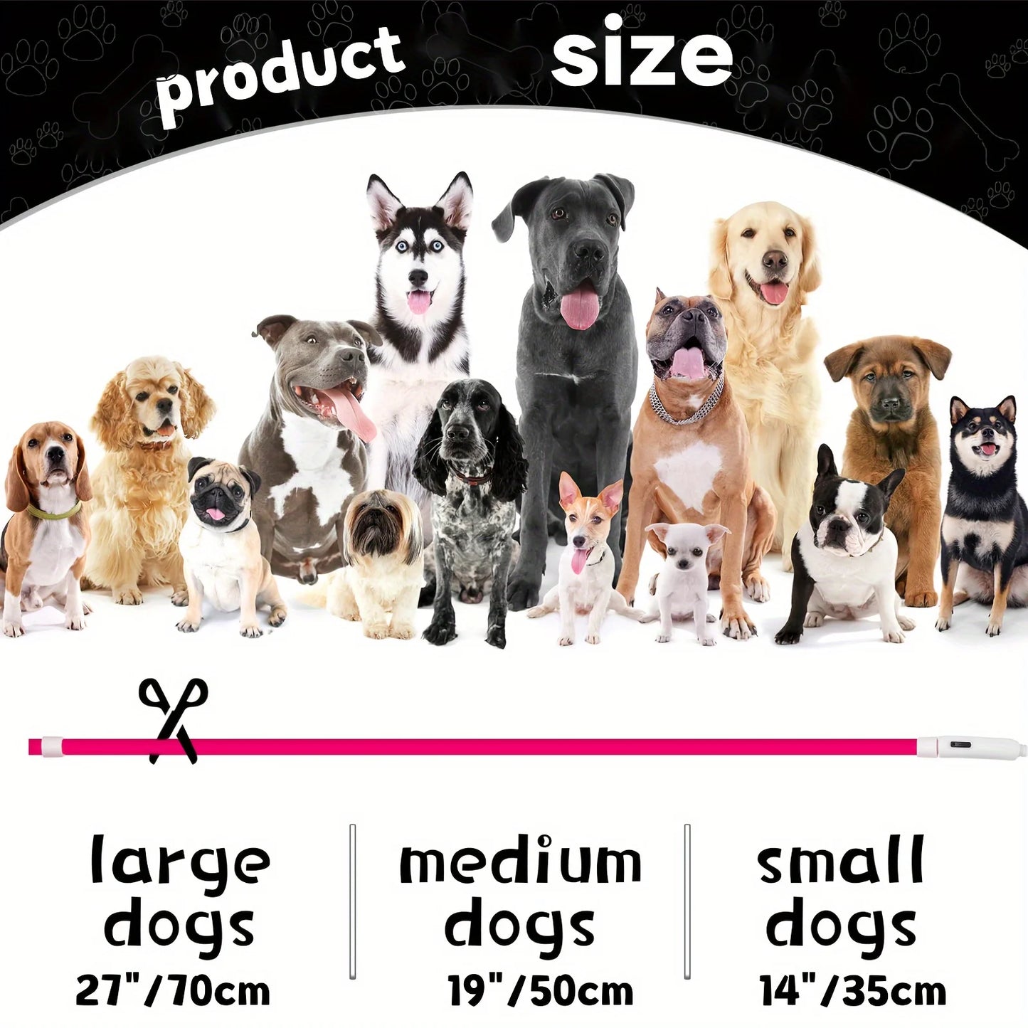 LED Dog Collar – Luminous Anti-Lost USB Rechargeable Necklace for Pets