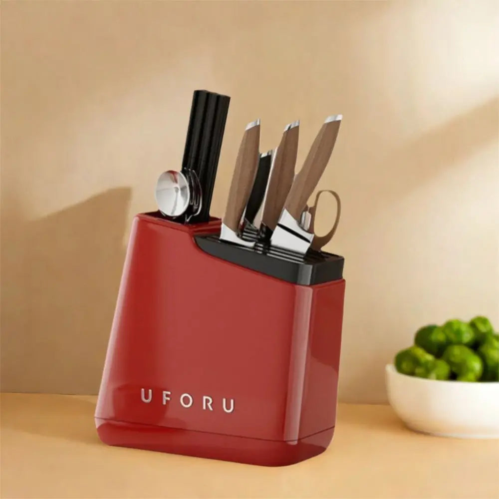 Stable Knives Storage Rack Large Capacity Anti-slip Chopstick Bucket Space Saving Plastic Cutlery Organizer Kitchenware